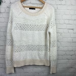 SANCTUARY Pullover Eyelash and Open Knit Sweater size M
